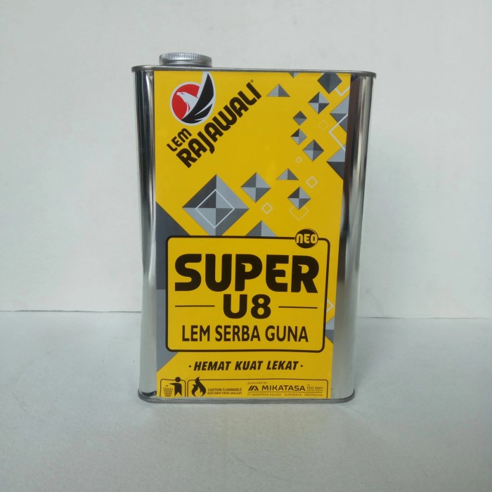 

Aurealiamall Lem Rajawali Super U8 1 Galon Lem Kuning Tarik Isi 2.5 Kg