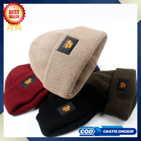Topi Beanie Hat Pria Wanita  Musim Dingin Kupuk New Trendy Hangat Beanie Terbaru Penutup Kepala Kupl