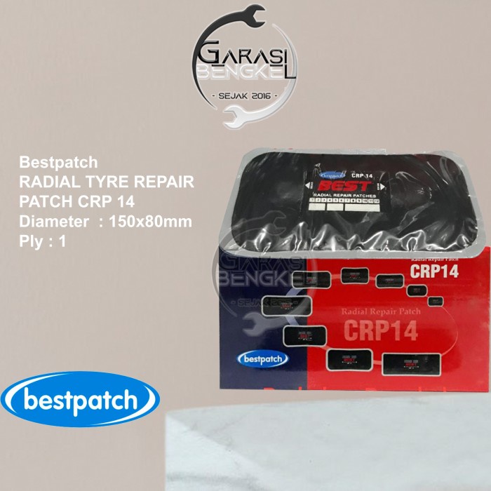 Bestpatch Radial Patch CRP-14 Tambal Ban Luar 15080mm