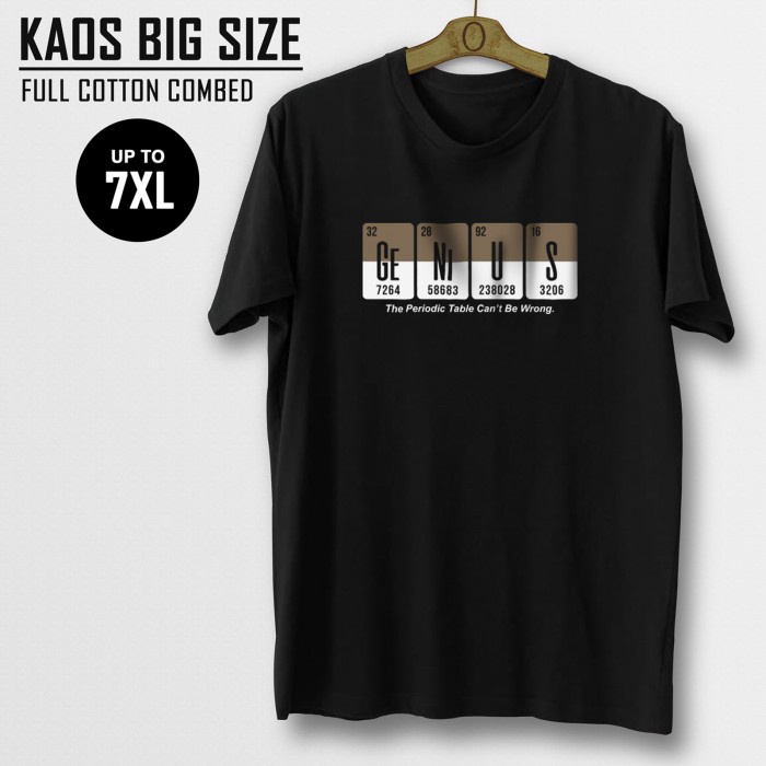 Baju Kaos Big Size Pria Jumbo Kaus Oversize Cowok Distro Original
