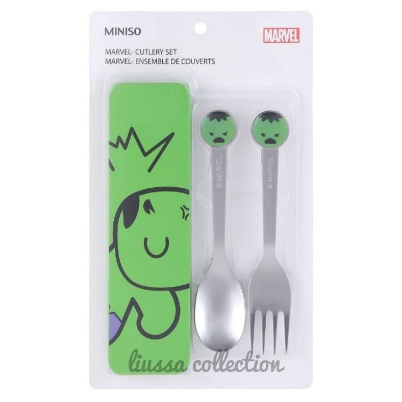 Grosir Alat Makan Miniso - Marvel Cutlery Set Msx