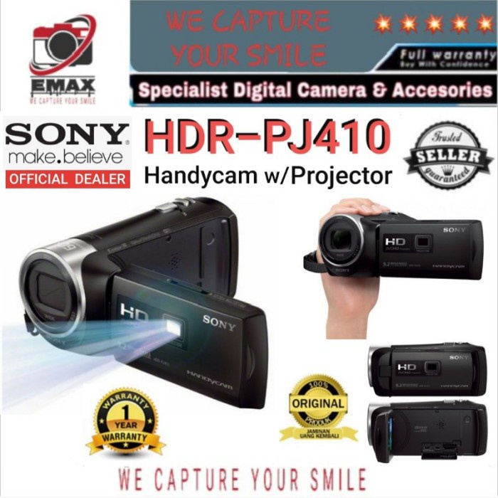 SONY HDR-PJ410 Camcorder HDR PJ410 Handycam Sony PJ410 Built in