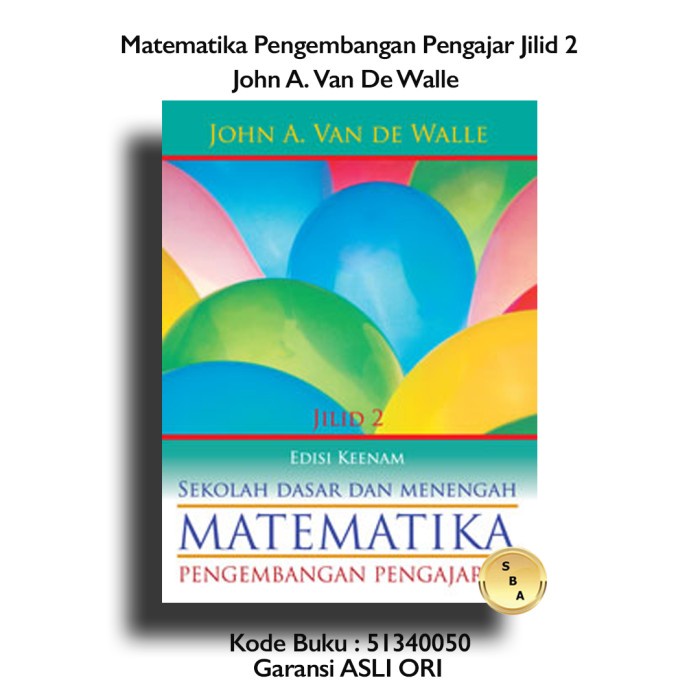 HOT SALE BUKU MATEMATIKA PENGEMBANGAN PENGAJARAN JILID 2 JOHN A VAN DE WALLE TERLARIS