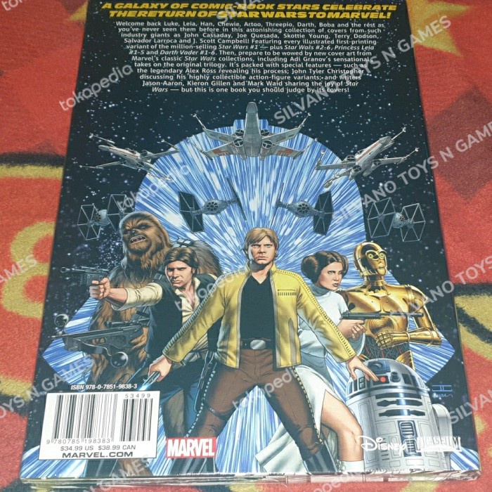 FLASH SALE STAR WARS MARVEL COVERS EDITION COMIC BOOK, BUKAN AVENGERS, IRON MAN TERBARU
