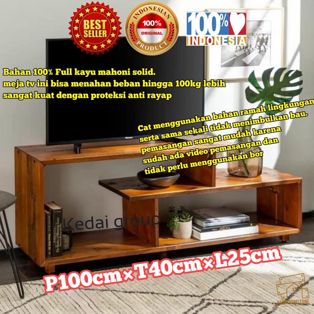 Terbaik Meja Tv Minimalis Kayu Modern Rak Buku Laptop Home Theater Susun Serbaguna Murah Wxs