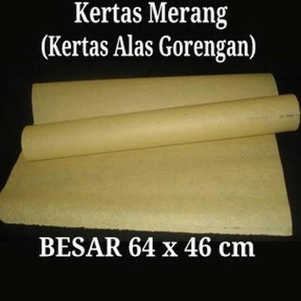 

Terbaik Kertas Merang / Kertas Dedek / Kertas Serap Minyak Penggorengan - 20 Lb Msx