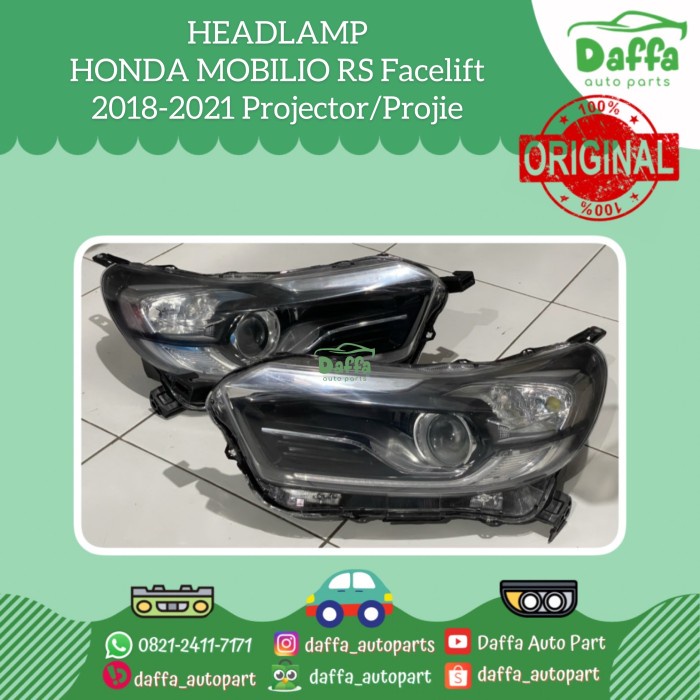 {Bekas} HEADLAMP HEADLIGHT LAMPU MOBILIO BRIO RS FACELIFT 2019 2020 PROJIE ORI Murah