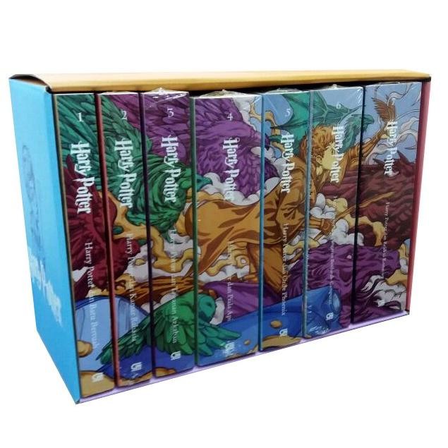 MUST HAVE NEW HARRY POTTER SET BOX SERI 1-7 ORIGINAL EDISI BAHASA INDONESIA - TERLARIS