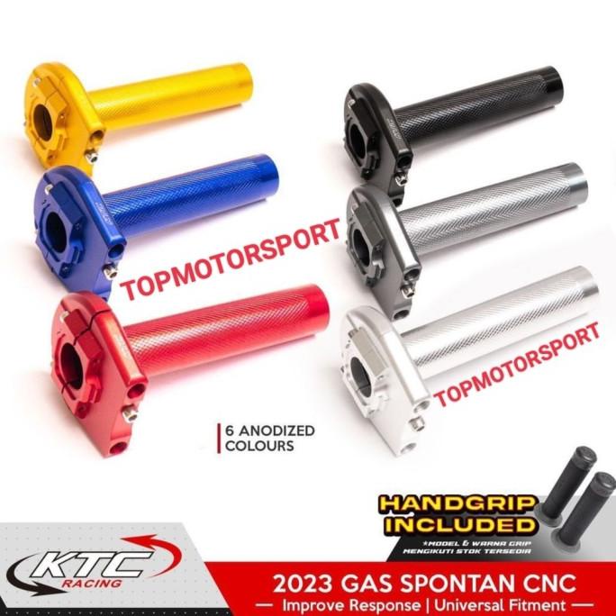 NEW KTC GAS SPONTAN PLUS KABEL FREE GRIP 1SET ORIGINAL KTC RACING 2023