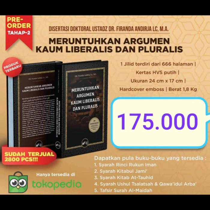 PROMO TERBATAS BUKU DISERTASI DOKTORAL S3 UST DR FIRANDA ANDIRJA