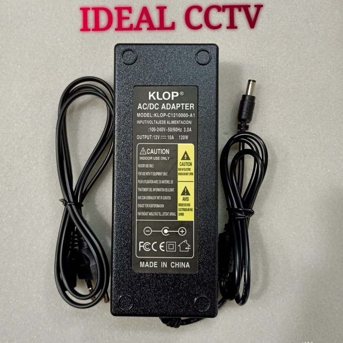 NEW SERIES ADAPTOR 12V 10A MURNI ORIGINAL