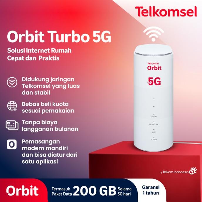 Telkomsel Orbit Turbo 5G WiFi High Speed Bonus Data