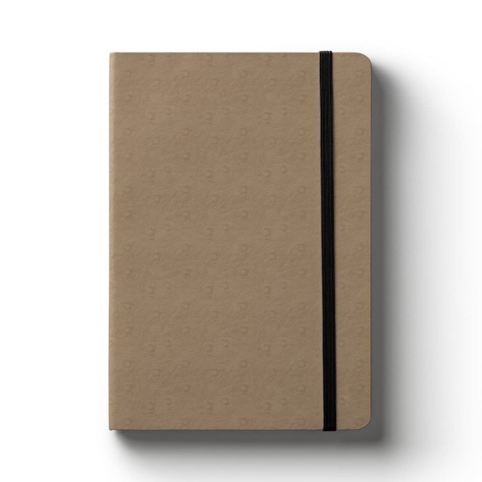 

Notebook A5 Lined Ostrich Nude