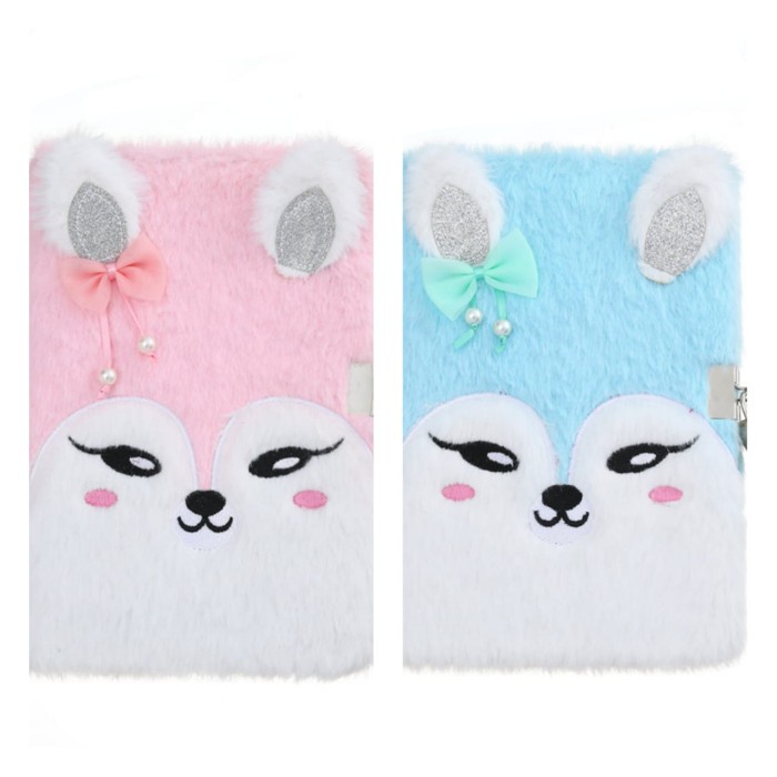 

Notebook Buku Gembok Fox Motif Rubah Diary Gembok Anak Perempuan