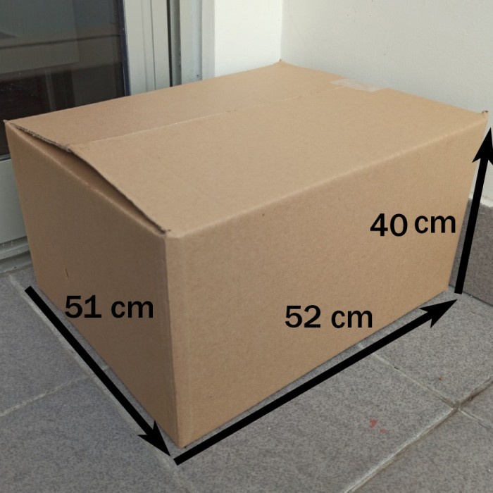 

Bestseller Kardus Box - Polos - Double Wall (7Mm) - 52 X 51 X 40Cm