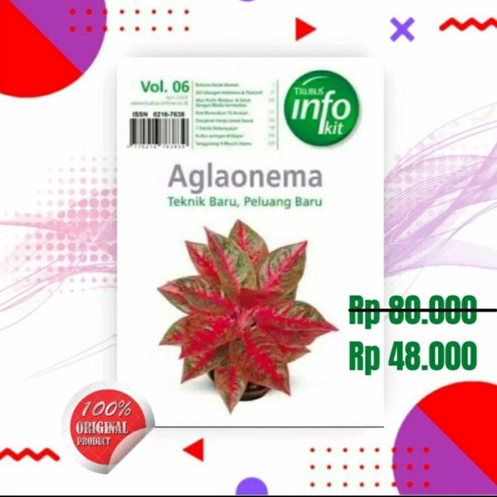 MUST HAVE BUKU AGLONEMA TEKNIK BARU PELUANG BARU TERMURAH