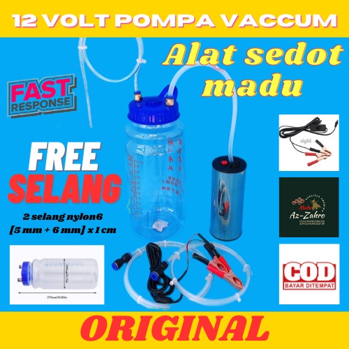 Alat Sedot Panen Madu Trigona Kelulut Klanceng Teuweul Pompa Pump Vacu -Sherlyashope