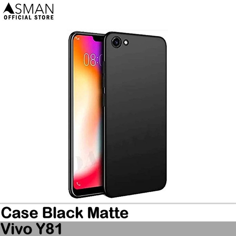 Ultraslim Vivo Y81 | Soft Case Black Matte - Black