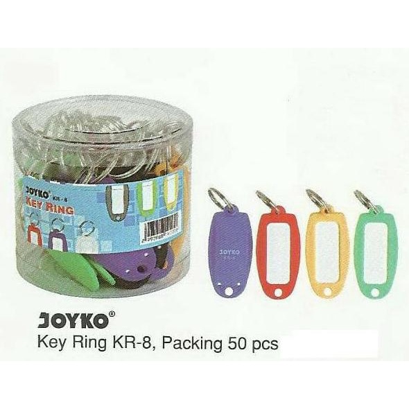 

Key Ring Joyko Kr 8 Isi 50 / Gantungan Kunci / Name Tag Kunci Grosir