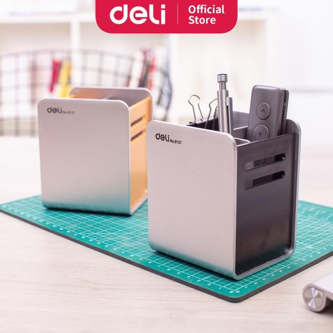 

Deli E9137 Tempat Pulpen-Ps Divided Pen Holder 9080110Mm