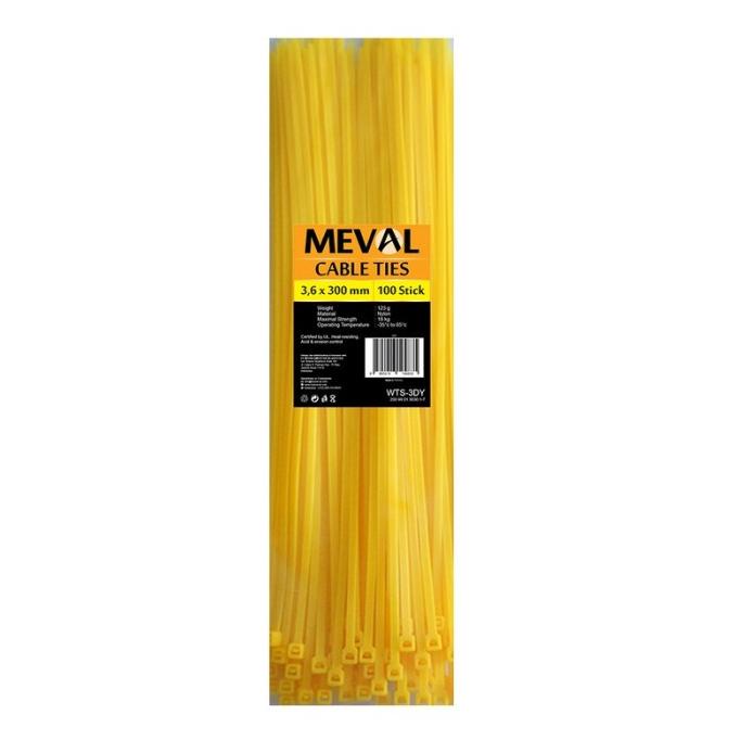 

Kabel Ties 3,6Mm Cable Ties 30Cm, Kuning - Meval
