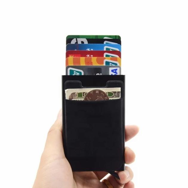 

Dompet Pintar Credit Card Holder Metal Case Rfid + Slot Uang Kertas