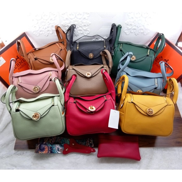 MUST HAVE TAS WANITA LINDY MINI FREE BOX POUCH UK 21X17CM TERLARIS