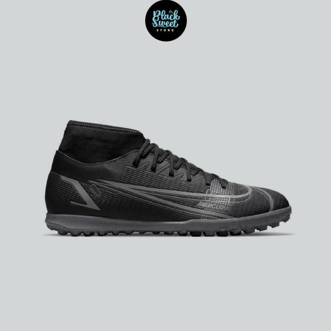 SEPATU FUTSAL NIKE MERCURIAL SUPERFLY 8 CLUB TF BLACK