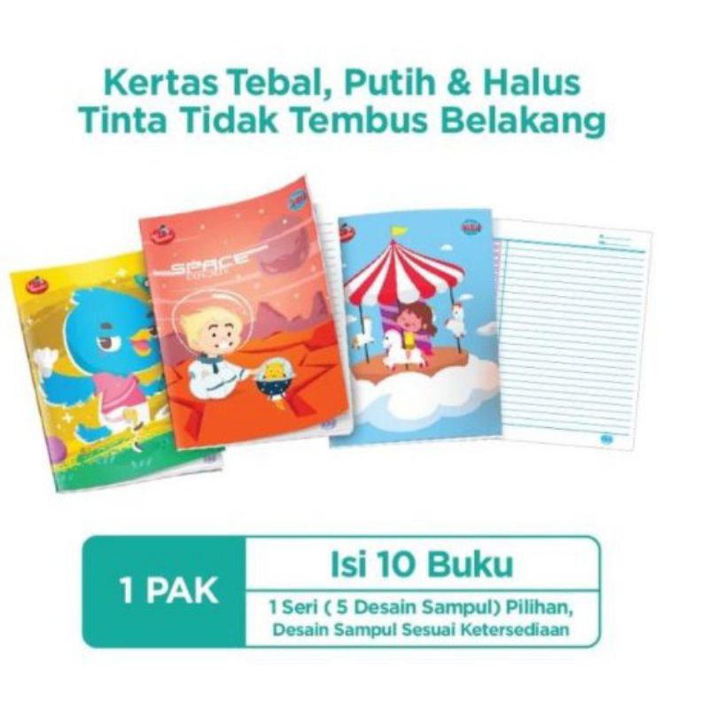 

Buku tulis sinar dunia 1pak isi 10buku