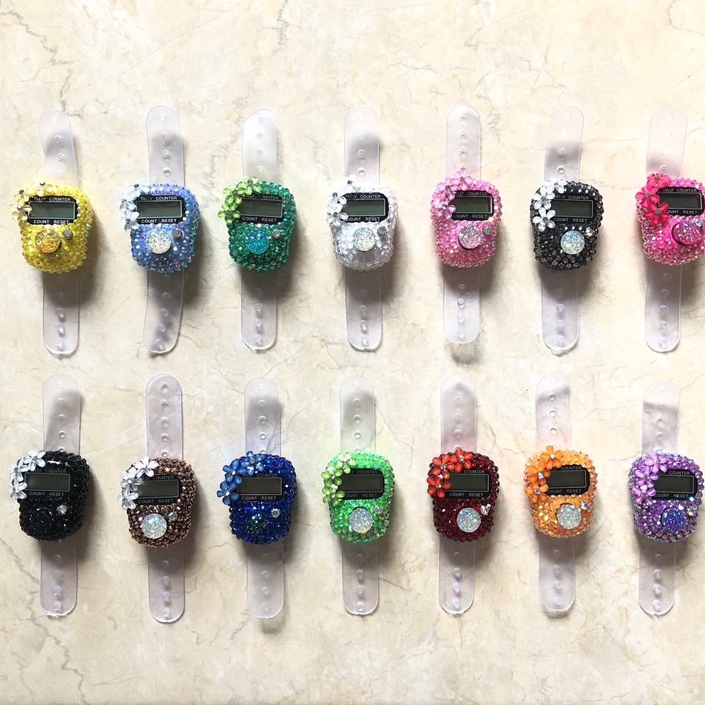 3.3 Promo Brand [BISA COD] Tasbih Swarovski Premium Tasbih Digital Hias Tasbih Digital LCD SXH5136 T