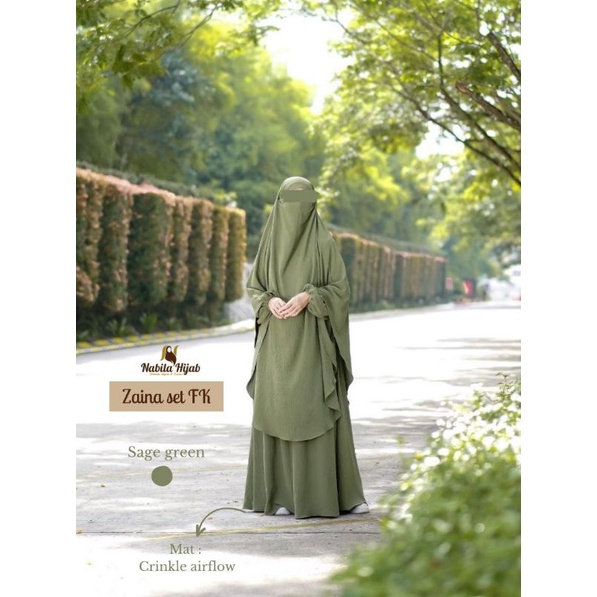 ZAINA SET FRENCH KHIMAR BY NABILA HIJAB