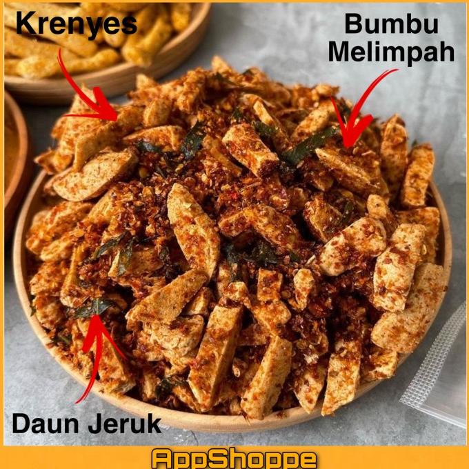 

Basreng Bakso Goreng Daun Jeruk Pedas Original Gurih Olahan Rumah