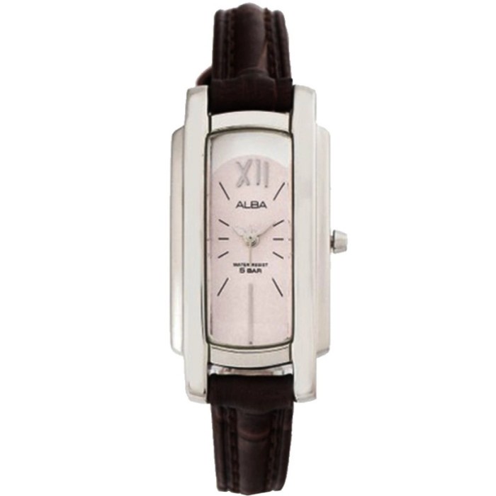 PROMO JAM TANGAN WANITA LADIES ALBA ORIGINAL ATCP15X1/ATCP15 TALI KULIT TERMURAH