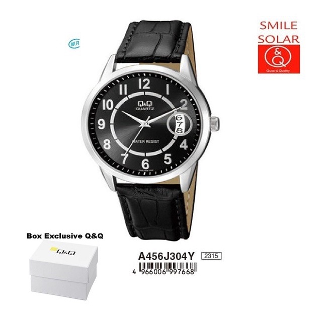 HOT SALE JAM TANGAN WANITA CLASSIC KULIT TANGGAL ORIGINAL Q&Q QNQ QQ A456 A456J TERBARU