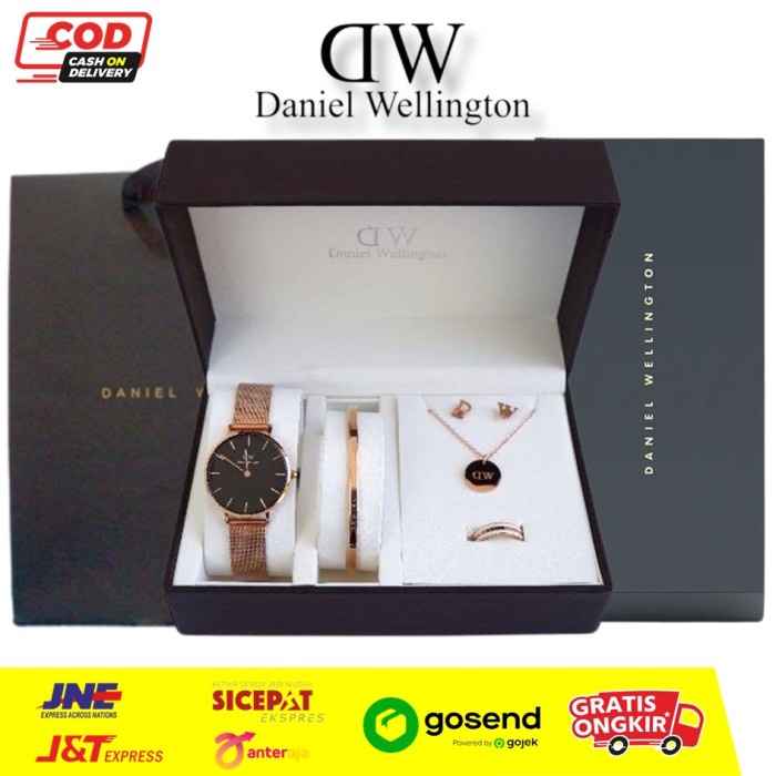 PROMO JAM TANGAN WANITA DW PETITE RANTAI PASIR ORIGINAL PAKET PREMIUM ELEGAN TERBARU