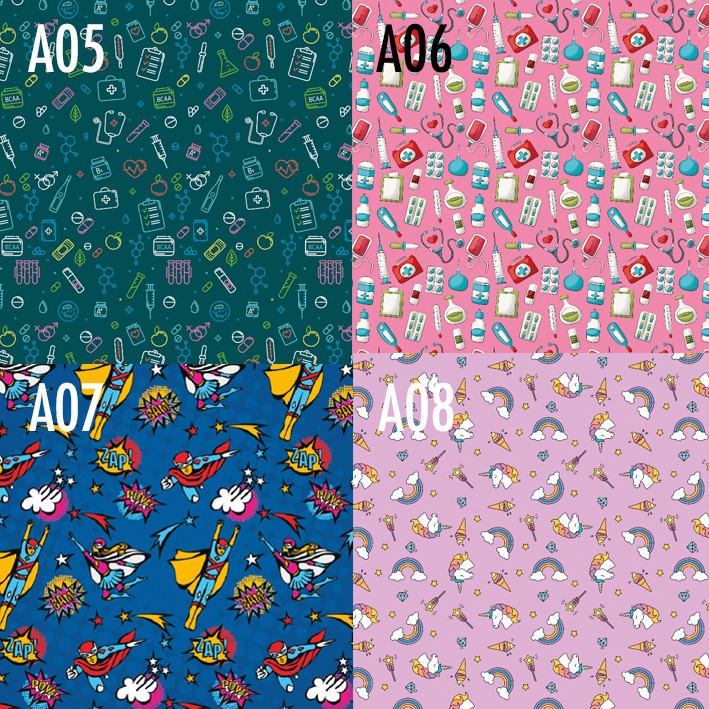 XW4 HAZMAT APD COVERALL MOTIF UNTUK ANAK UH9