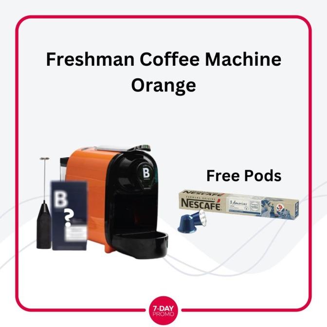 B Coffee Co. Freshman Coffee Machine Mesin Kopi Orange Cheezy.Storee