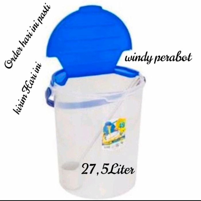 Terlaris Aquarium Es Buah / Toples Es Buah Bulat Plus Gayung 27,5 Lt Green Leaf