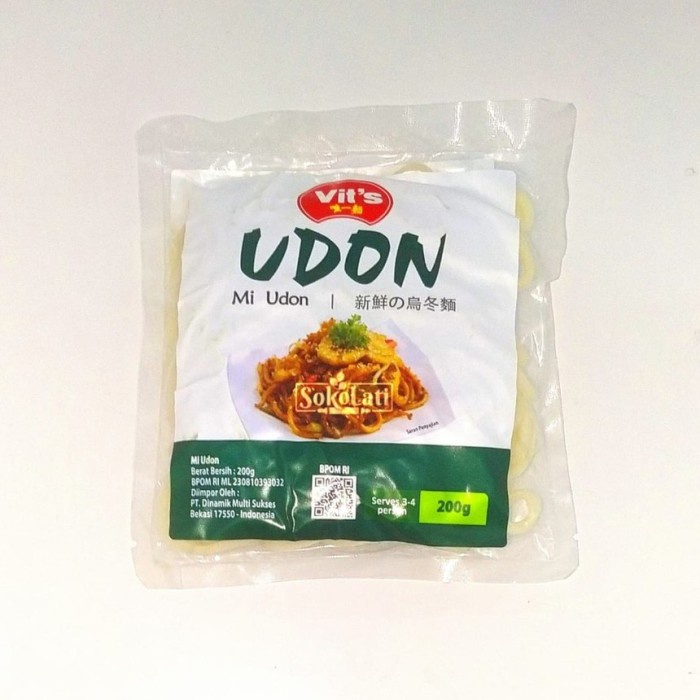 

VITS JAPANESE UDON NOODLES 600 GR - MIE UDON JEPANG ISI 3 IMPORT HALAL ghe02