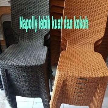 Grosir Kursi Plastik Sender Napolly Anyaman Rotan 100% Original 2R3 Z23Q