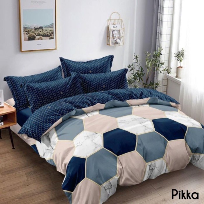 FLASH SALE BEDCOVER SET QUEEN FLAT LADYROSE PIKKA 160X200X20 CM TERLARIS