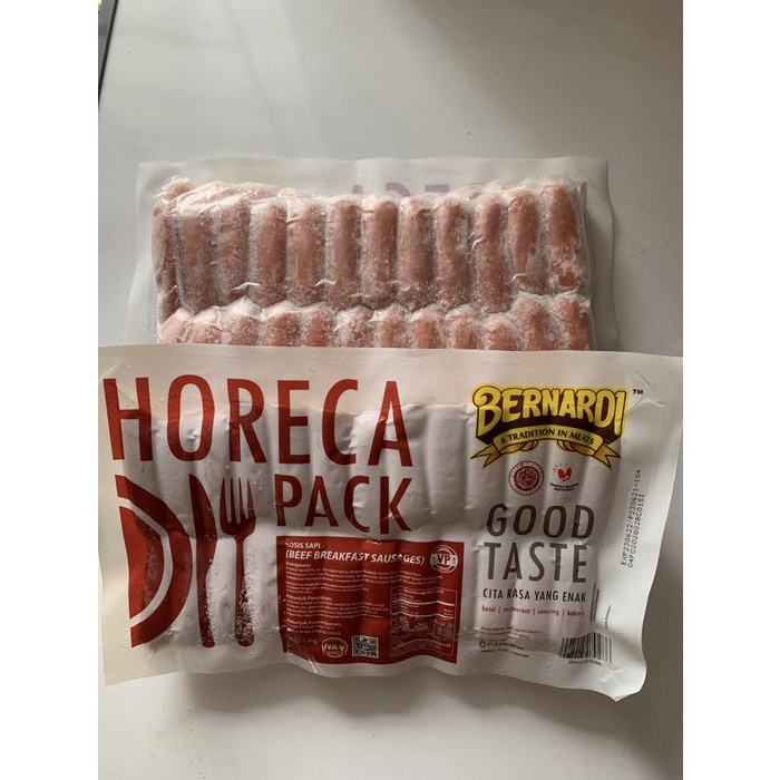 

BERNARDI SOSIS HORECA 1kg 48p breakfast beef sosis sapi Best Seller