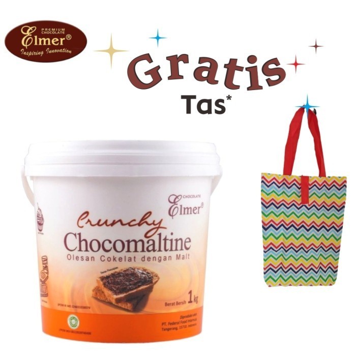 

Terlaris Chocomaltine Elmer 1 Kg Berhadiah Tas Belanja ( Kemasan Original)