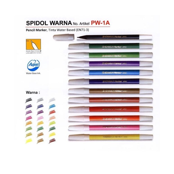 

Spidol Lepasan Snowman PW-1A