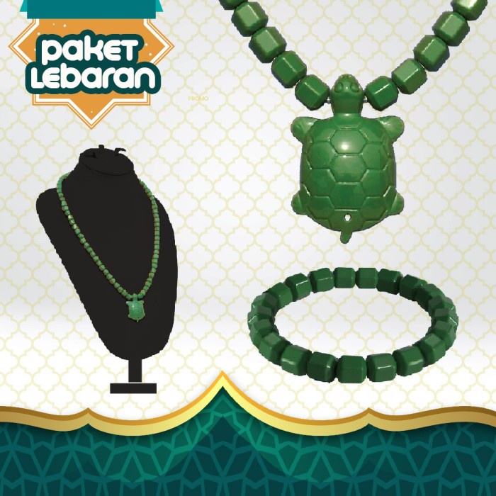 Best Seller Kalung Gelang Jisamunse Green Jade