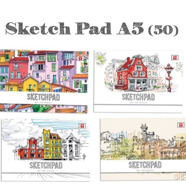 

[KODE PRODUK HR6DY7252] tiara sketch book/pad A5 50 lembar