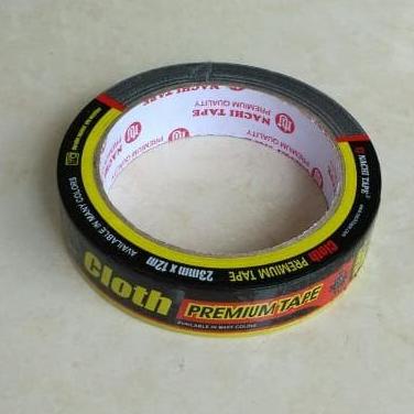 

Lakban Kain Hitam Isolasi Tape Nachi 1" x 12 Meter (23 mm x 12 Meter)