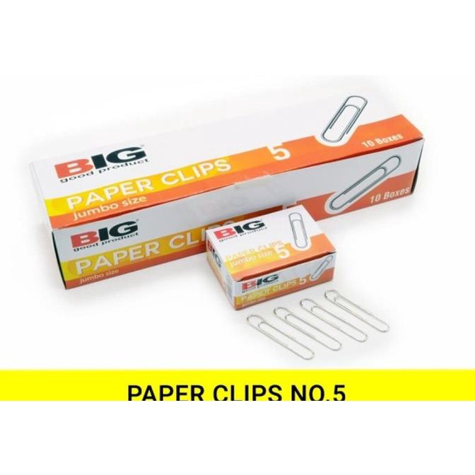 

Paper Clip / Klip Penjepit Kertas No. 5 Jumbo