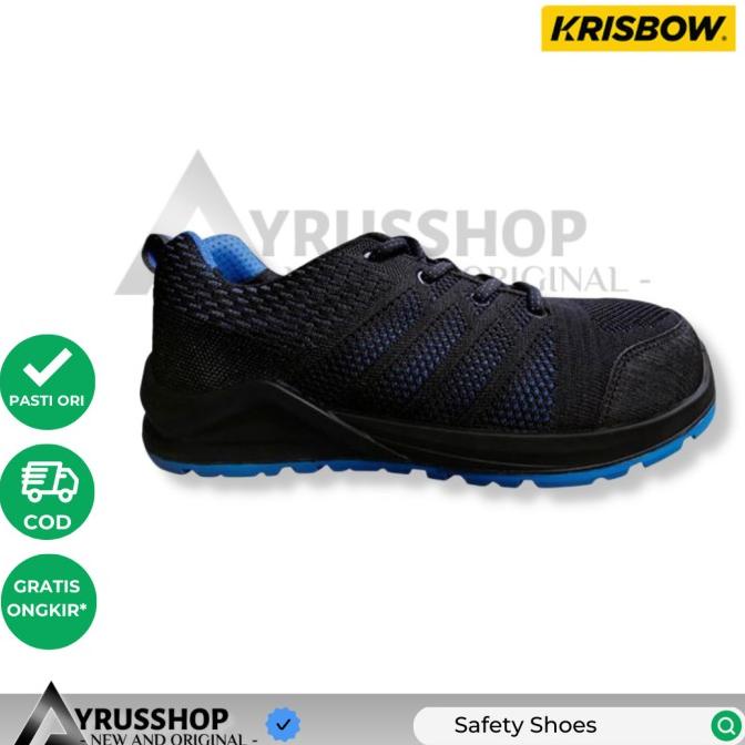 :<:<:<:<] Sepatu Pengaman Krisbow Auxo Safety Shoes Ringan Anti Slip Statis