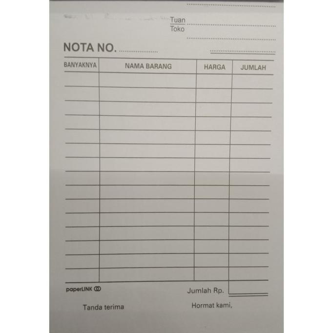 

Buku Nota K1 Kecil 1 Ply Paperlink Murah